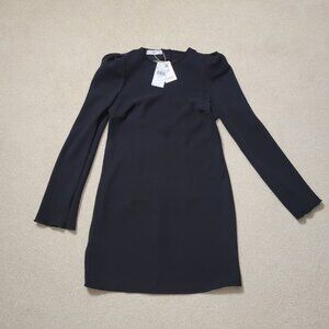 Mango Women's Long Sleeve Little Black Dress NWT, Size Medium / 6